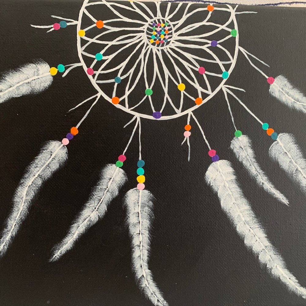 ⭐️#198 Original Acrylic Painting - Dreamcatcher